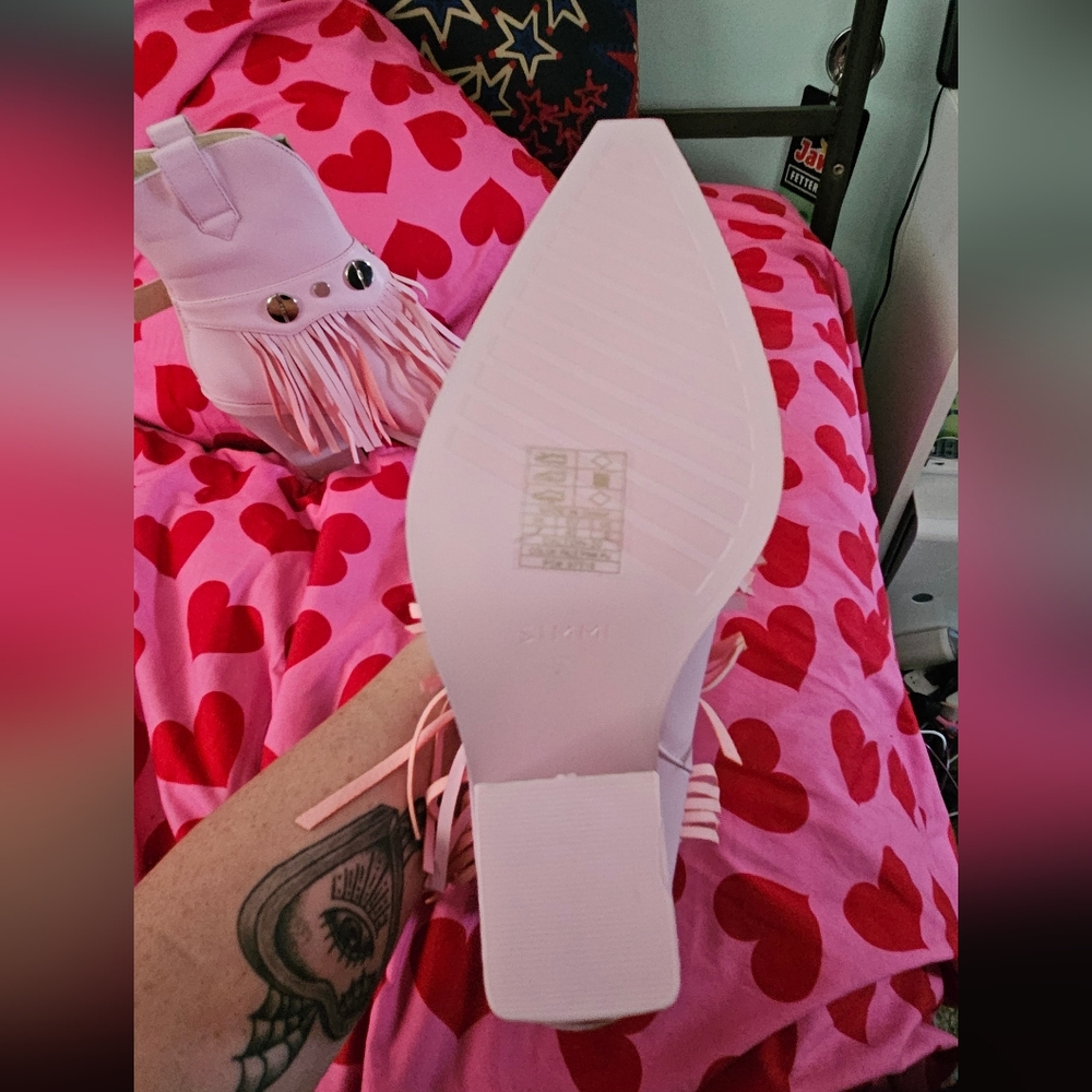 Pink Simmi ankle boots size 9 - Picture 4 of 4